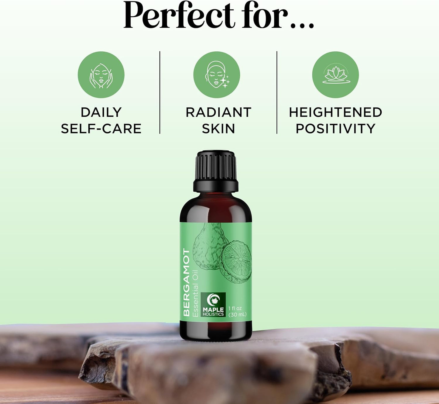 Bergamot Essential Oil - 100% Pure Citrus Oil for Diffusers, Aromatherapy, Hair, Skin, and Nails - Undiluted Relaxation for Baths and Topical Applications, 1 oz