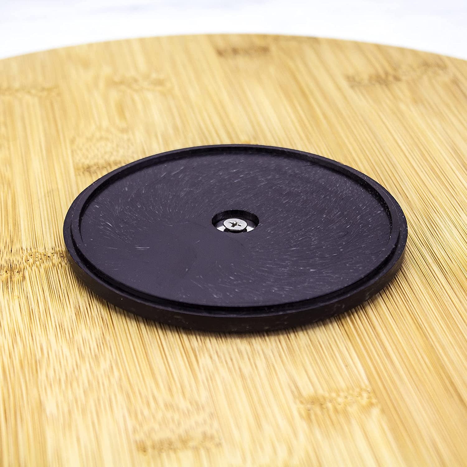 14 Inch Bamboo Lazy Susan Turntable Organizer for Kitchen & Table Top