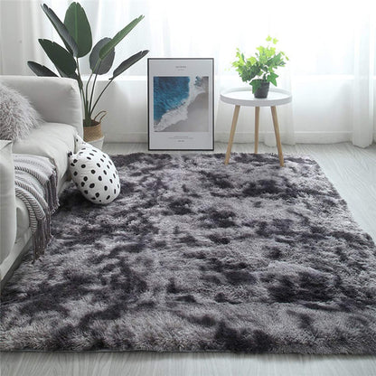 Dark Grey Soft Plush Shag Area Rug - 5x8 Indoor Floor Carpet for Living Rooms, Dorms, and Nurseries - Non-Slip Design