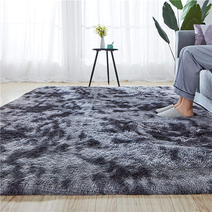 Dark Grey Soft Plush Shag Area Rug - 5x8 Indoor Floor Carpet for Living Rooms, Dorms, and Nurseries - Non-Slip Design
