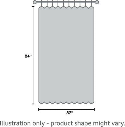 Silver Sheer Curtains, Luxury Curtain for Living Room Bedroom, Light Grey Grommet Backdrop Curtains for Party, 52 X 84 Inch Length, 2 Panels Set, Gray