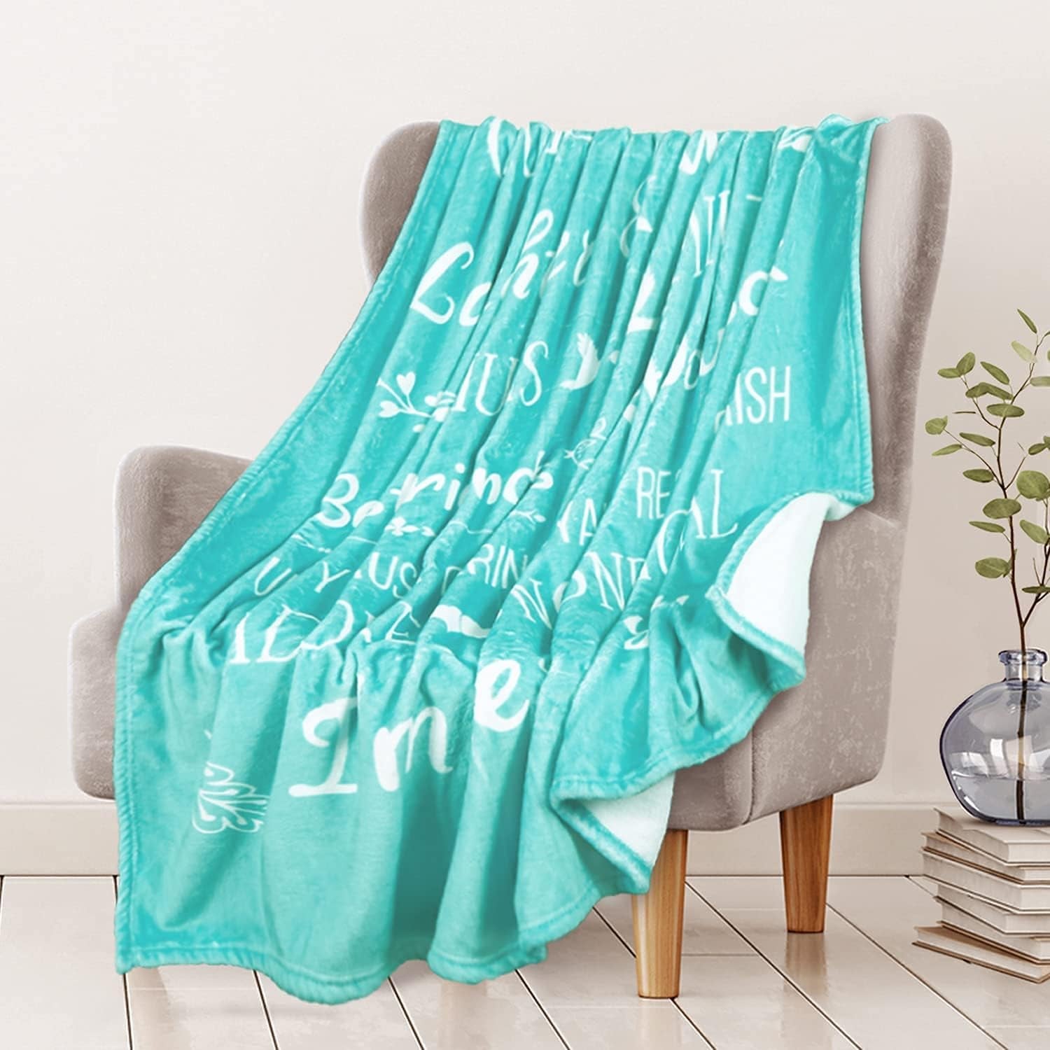 Best Friend Fleece Throw Blanket with Inspirational Messages - Ideal Gift for Healing and Comfort