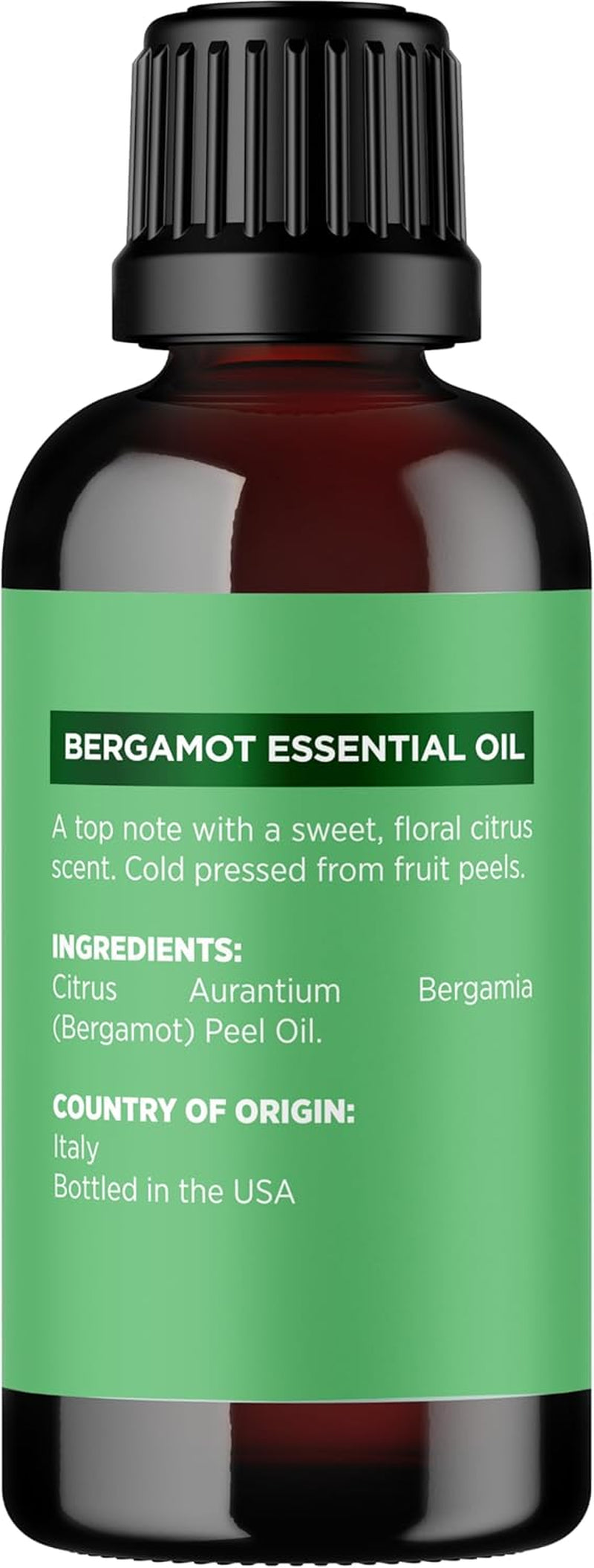 Bergamot Essential Oil - 100% Pure Citrus Oil for Diffusers, Aromatherapy, Hair, Skin, and Nails - Undiluted Relaxation for Baths and Topical Applications, 1 oz