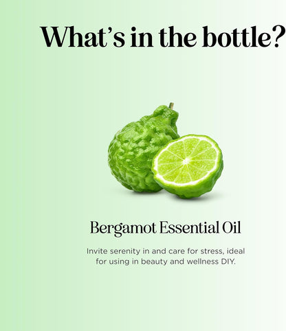 Bergamot Essential Oil - 100% Pure Citrus Oil for Diffusers, Aromatherapy, Hair, Skin, and Nails - Undiluted Relaxation for Baths and Topical Applications, 1 oz