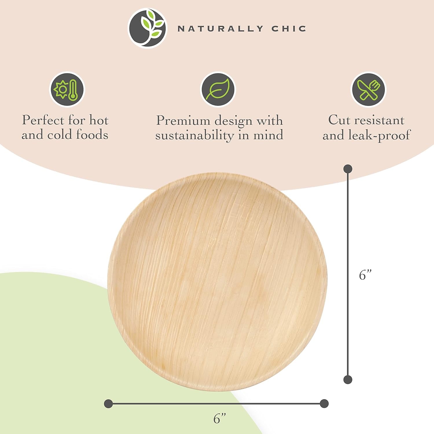 Palm Leaf Sample Pack [ 40 Pack ] - Includes 2.5" and 3" Inch Dipping Bowls, 6" round and Square Plates, 7 and 10 Inch Bamboo Plates, 9X6 Mini Trays and 12 Inch Boat Trays